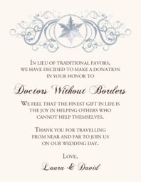 Curly Sue Snowflake Donation Cards