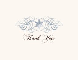Curly Sue Snowflake  Thank You Notes