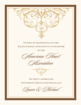 Abbey Cocktail Top Donation Card