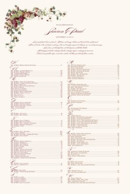 Berries and Peach Roses