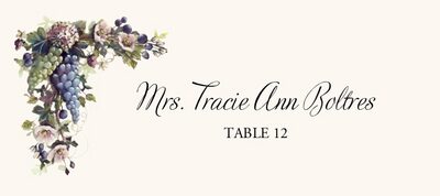 Blue and Green Grapes