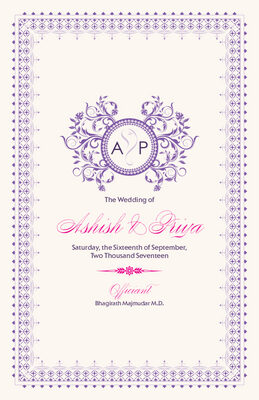 Gingee Ganesha Wedding Programs