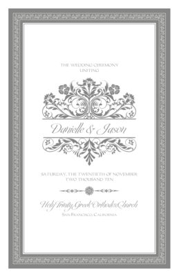 Greek Orthodox 04 Wedding Programs