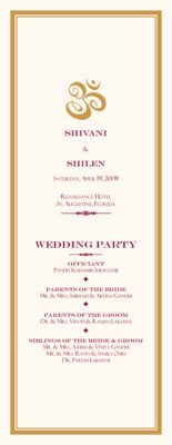 Ganesha Gold Wedding Programs