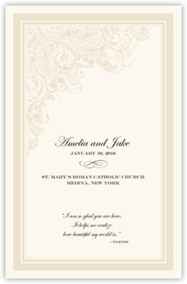 Wedding Program Thank You Note Wording Samples And Examples Documents And Designs Wedding Program Thank You Note Wording Samples And Examples Documents And Designs