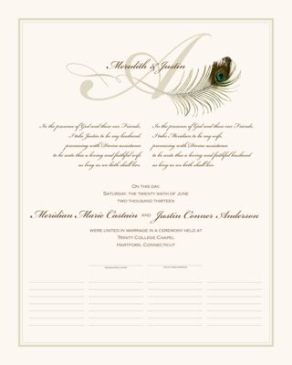 Peacock Feather Flourish