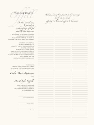 promise ring vows for him