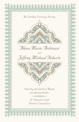 Dharma-Goodwill Wedding Programs