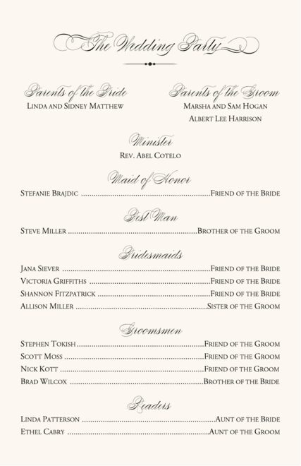 Calla Lily Swirl 02 Wedding Programs Marriage Programs And