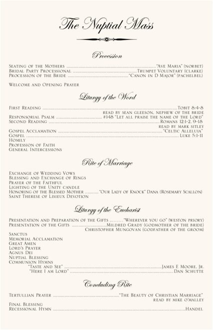 Gold Claddagh Irish Wedding Program Celtic Wedding Ceremony