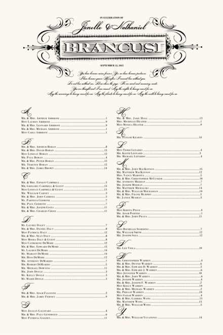 Capital Rep Seating Chart