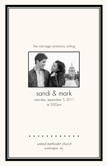 Photo Wedding Programs Wedding Ceremony Programs Wedding