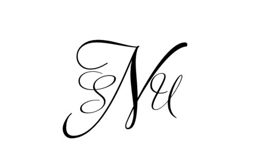 Monogram: Adios Script Monogram 05