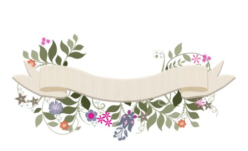 Monogram: Garden Flurry Banner 02 Botanical Monogram