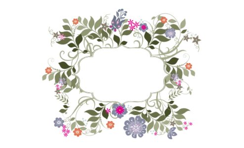 Monogram: Garden Flurry Seal Botanical Monogram