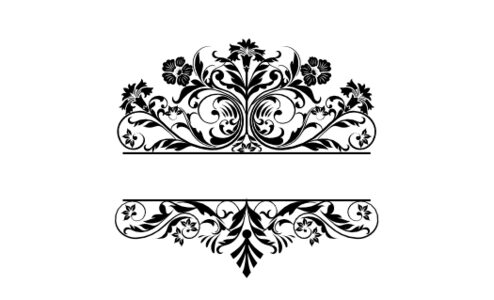 Monogram: Gothic Garden Botanical Monogram