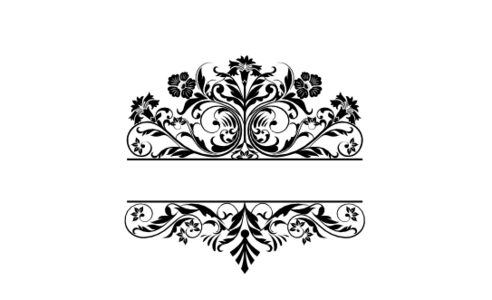 Monogram: Gothic Garden Vintage Monogram