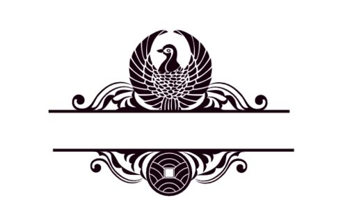 Monogram: Sparrow Pattern Chinese Monogram