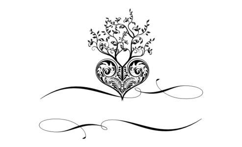 Monogram: Tree of Life Heart