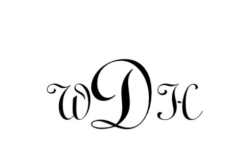 Monogram: Typo Upright Monogram 01