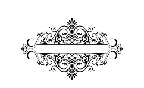modern vintage monograms documents and designs