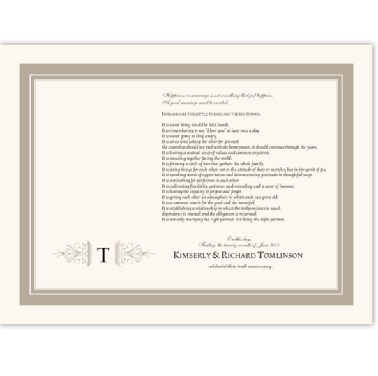 10th Anniversary-A Good Marriage Anniversary Certificates
