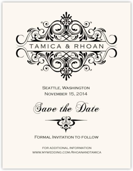Accordion Contemporary and Classic Save the Dates