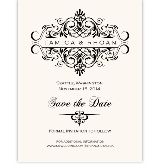 Accordion Contemporary and Classic Save the Dates