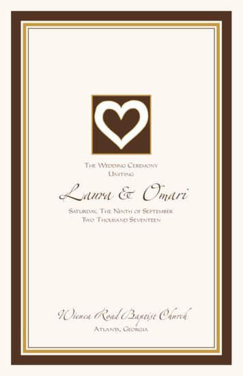 Akoma Adinkra Square African Wedding Programs