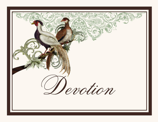 Asian Peace Birds Birds and Butterflies Table Names