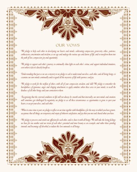 Ananda Inspired Chinese, Japanese, and Eastern Inspired Wedding Certificates