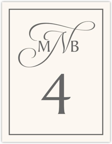 Baker_Signet_Monogram_03 Contemporary and Classic Table Numbers