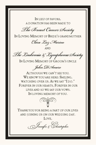 Bickham and Garamond Contemporary and Classic Donation Cards