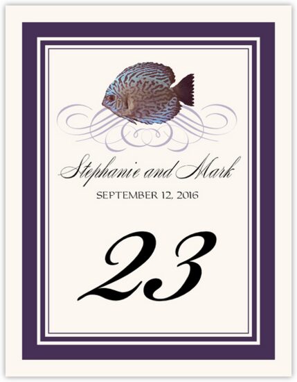 Blue Fish Superswirl Tropical, Freshwater and Saltwater Fish Table Numbers