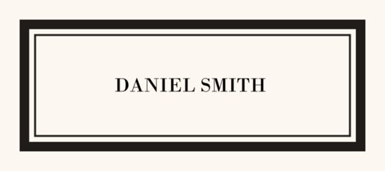 Bodoni Contemporary and Classic Place Cards
