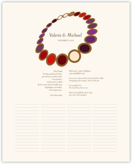 Juju Beads Religious Wedding Certificates