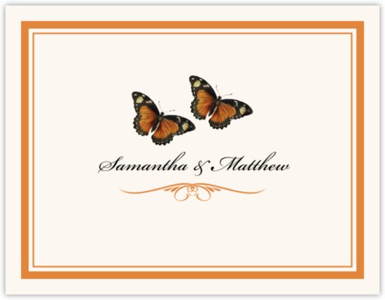 Butterfly Wishes Birds and Butterflies Thank You Notes