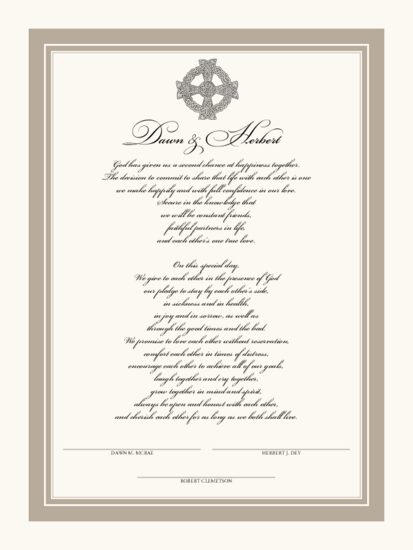 Celtic Cross 04 Celtic Wedding Certificates