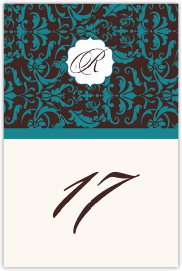 Daily Damask Contemporary and Classic Table Numbers