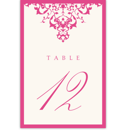 Diamond Mandala Contemporary and Classic Table Numbers