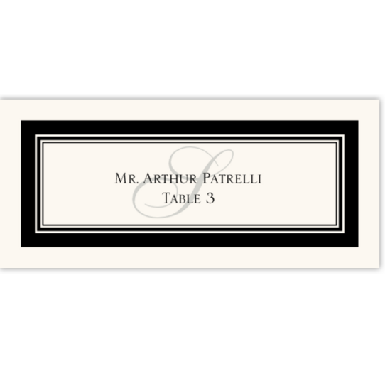 Elegance Watermark Contemporary and Classic Place Cards
