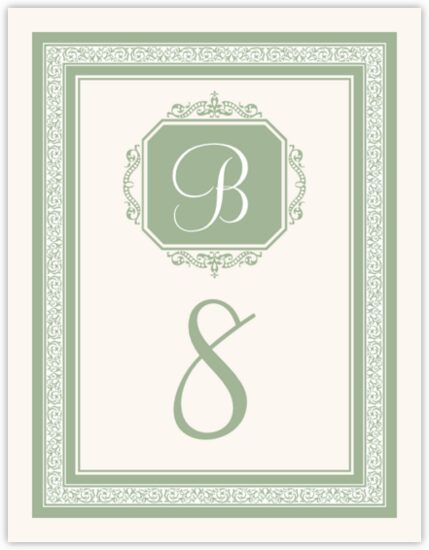 Exquisite Frame Contemporary and Classic Table Numbers