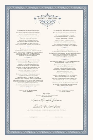Flirty Eyes Celtic Vine Contemporary and Classic Wedding Certificates