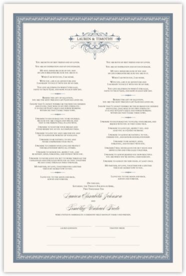Flirty Eyes Celtic Vine Contemporary and Classic Wedding Certificates