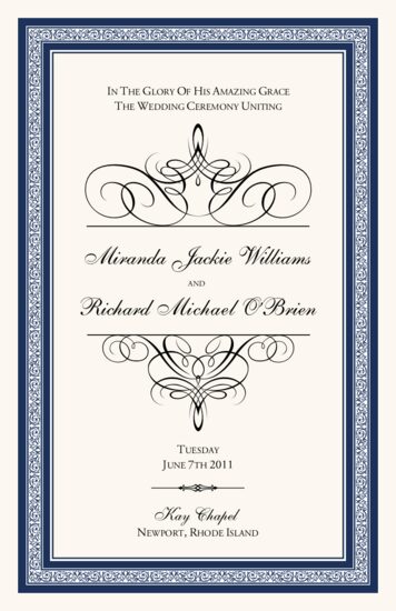 Flourish Monogram 05 Contemporary and Classic Wedding Programs