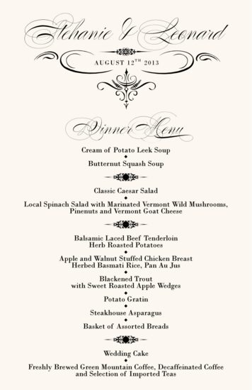 French Typographic Library 11 Contemporary and Classic Menus
