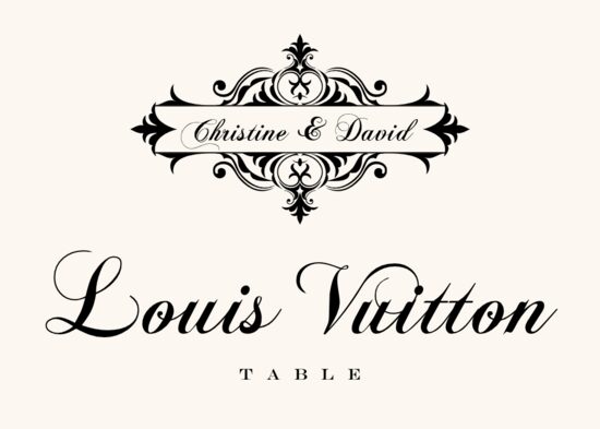 Golden Slipper Contemporary and Classic Table Names