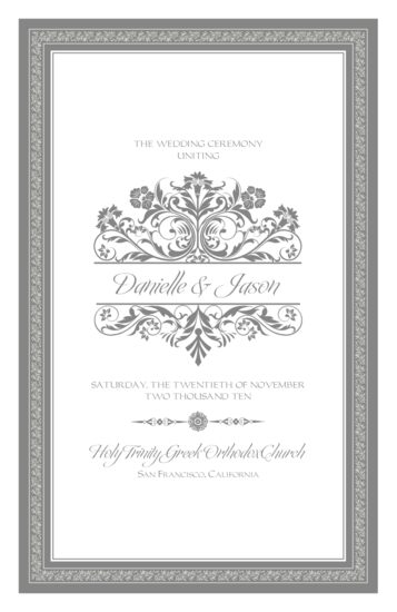 Greek Orthodox 04 Greek/Russian Orthodox Wedding Programs