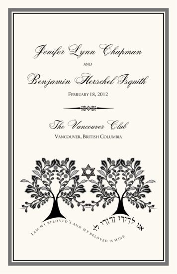 Branched-Two Trees Jewish Wedding Programs