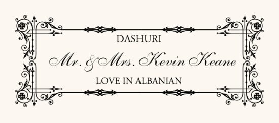 Love in Languages Contemporary and Classic Place Cards